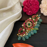 Exquisite Jadau Kundan High Neck Choker -Pastel Green- J1260