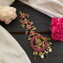 Precious Jadau Kundan lakshmi Maang Tikka -j1049