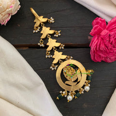 Precious Jadau Kundan lakshmi Maang Tikka -j1049