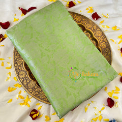 Pista Green Semi Benarasi Saree -Vine-VS530