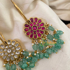 Precious Jadau Kundan Danglers -White or Red -J1035
