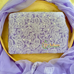 Light Purple Chikankari Suit Material Set-VS1685
