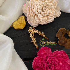 Antique Gold Look Alike Vangi Ring -Green Peacock-G8944