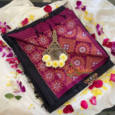 Black Soft Silk Saree-VS305