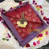 Lavender Soft Silk Saree-VS306