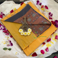 Yellow Soft Silk Saree-VS307
