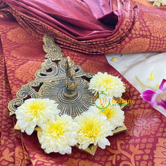 Maroon Brocade Soft Silk Saree-VS321