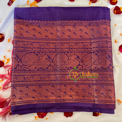 Purple Grey Chinnalampattu Saree-VS573