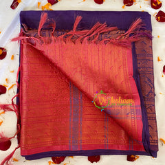 Purple Grey Chinnalampattu Saree-VS573