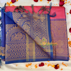 Pinkish Red Chinnalampattu Saree-VS559