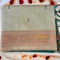 Light Pista Green Chinnalampattu Saree-VS555