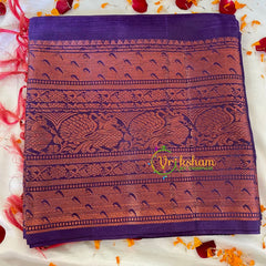 Purple Grey Chinnalampattu Saree-VS576