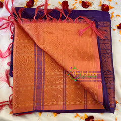 Purple Grey Chinnalampattu Saree-VS576