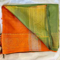 Parrot Green Chinnalampattu Saree-VS569