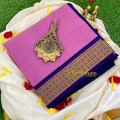 Lilac Korvai Handloom Silk Cotton Saree-VS336