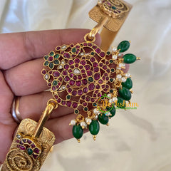 AD Stone Peacock Pendant Plain Hipbelt-G6744