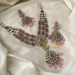 Pink Victorian Diamond Short Neckpiece -VV731