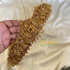 Premium Narthana Krishna Bridal Temple Hipbelt -G6733