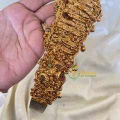 Gold Look Alike Sita Rama Kalyanam Temple Hipbelt -G6732