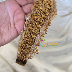 Lakshmi Hipbelt –AD Stone Temple Hipbelt-Gold bead -G6720