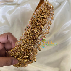 Lakshmi Hipbelt –AD Stone Temple Hipbelt-Gold bead -G6720