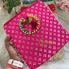 Return Gift Purses -Benarasi Pouches -6 pieces Set-RG072