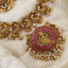 Precious Jadau Kundan Lakshmi Haram-J719