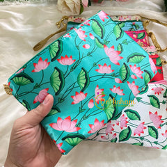 Return Gift Purses -Pichwai Print -6 pieces-ZIPPER -RG070