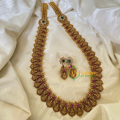 Precious Jadau Kundan Lakshmi Coin Haram-J721