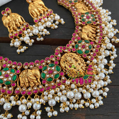 Lakshmi Jadau Kundan High Neck Choker-J713