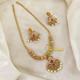 AD Stone Pendant Short neckpiece-G9047