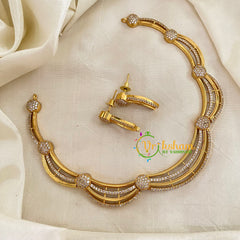 AD Stone Hasli Style Choker Short Neckpiece-Arch-G9027