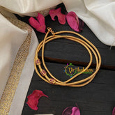 Traditional AD Stone Mogappu Chain-Hollow 3St-RedG4593