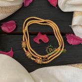 Traditional AD Stone Mogappu Chain-Filigree-RWG-G4603