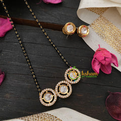 AD Stone Kundan Pendant Mangalsutra-3 stone-G4551