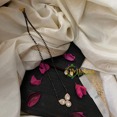 AD Stone Kundan Pendant Mangalsutra-3 petals -G4552