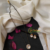 AD Stone Kundan Pendant Mangalsutra-round-G4556