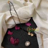 AD Stone Kundan Pendant Mangalsutra-Oblong Drop -G4557