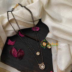 AD Stone Kundan Pendant Mangalsutra-Circle -G4558