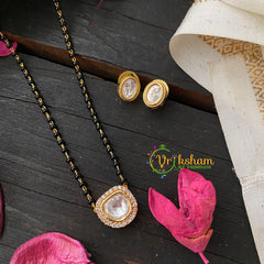 AD Stone Kundan Pendant Mangalsutra-Geo -G4561