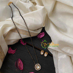 AD Stone Kundan Pendant Mangalsutra-Oblong 2-G4565