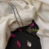 AD Stone Kundan Pendant Mangalsutra-Diamond-G4564