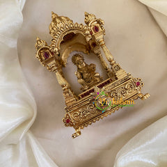 Gold Look Alike Temple Kumkum Box -G9787