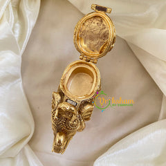 Gold Look Alike Temple Kumkum Box -Bahubali-G9780