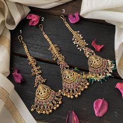 Premium AD Stone Lakshmi Maang Tikka-G4623