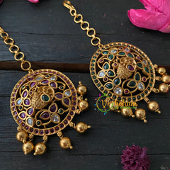 Premium AD Stone Lakshmi Maang Tikka-G4629