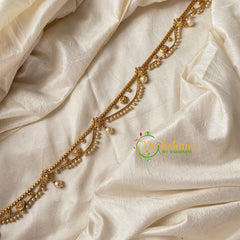 AD Stone with Pearls Designer Fancy Hipchain -G9110
