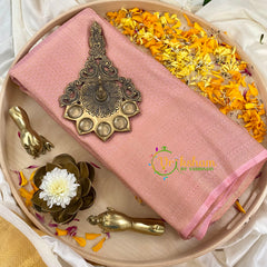 Pastel Pink Kuber Silk Saree -Kubera Pattu-VS394