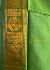 Distemper Green Chinnalampattu Saree-VS570