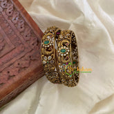 Festive Temple Bangles-Peacock-Green-G7892